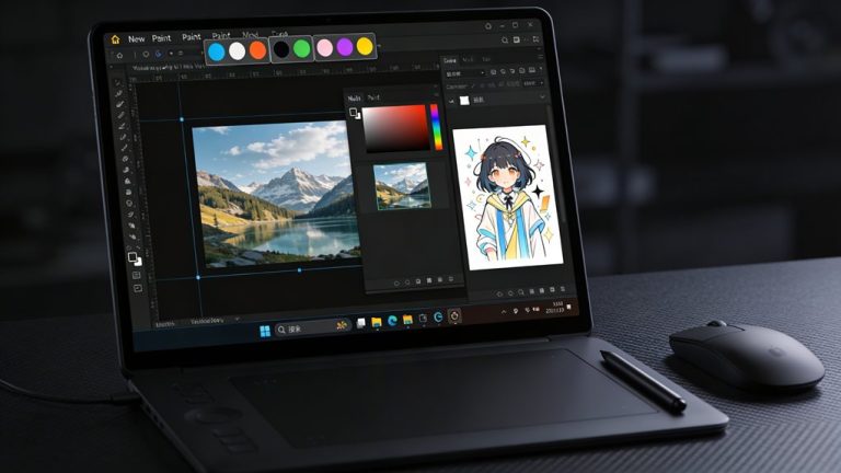 tabbed interface for paint