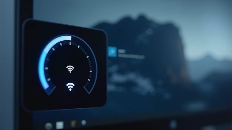 taskbar internet speed test