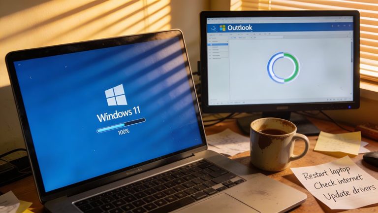 outlook issues from update